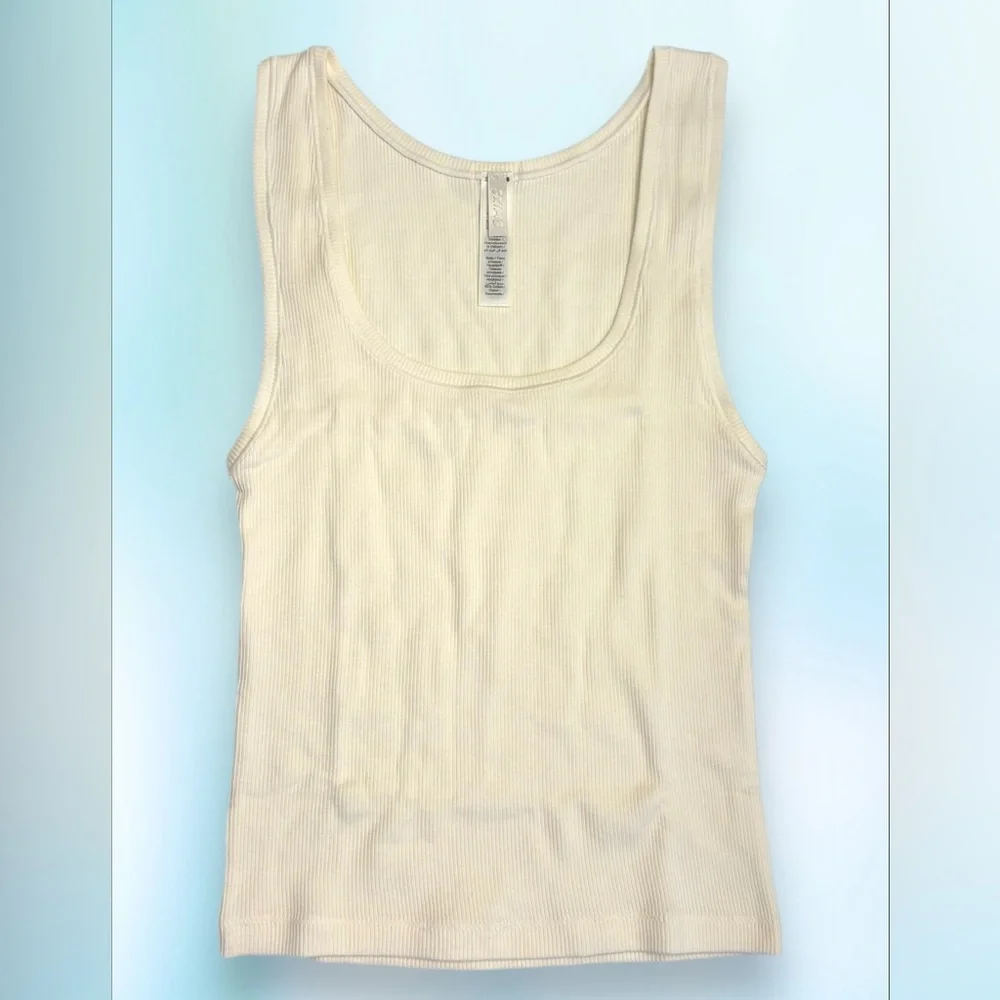 SKIMS Cotton Rib Tank & Boxer Set | Marble | Size M🤍
